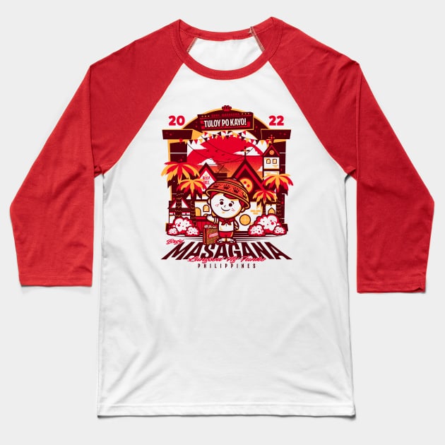 Barangay Masagana FFP Baseball T-Shirt by KDNJ